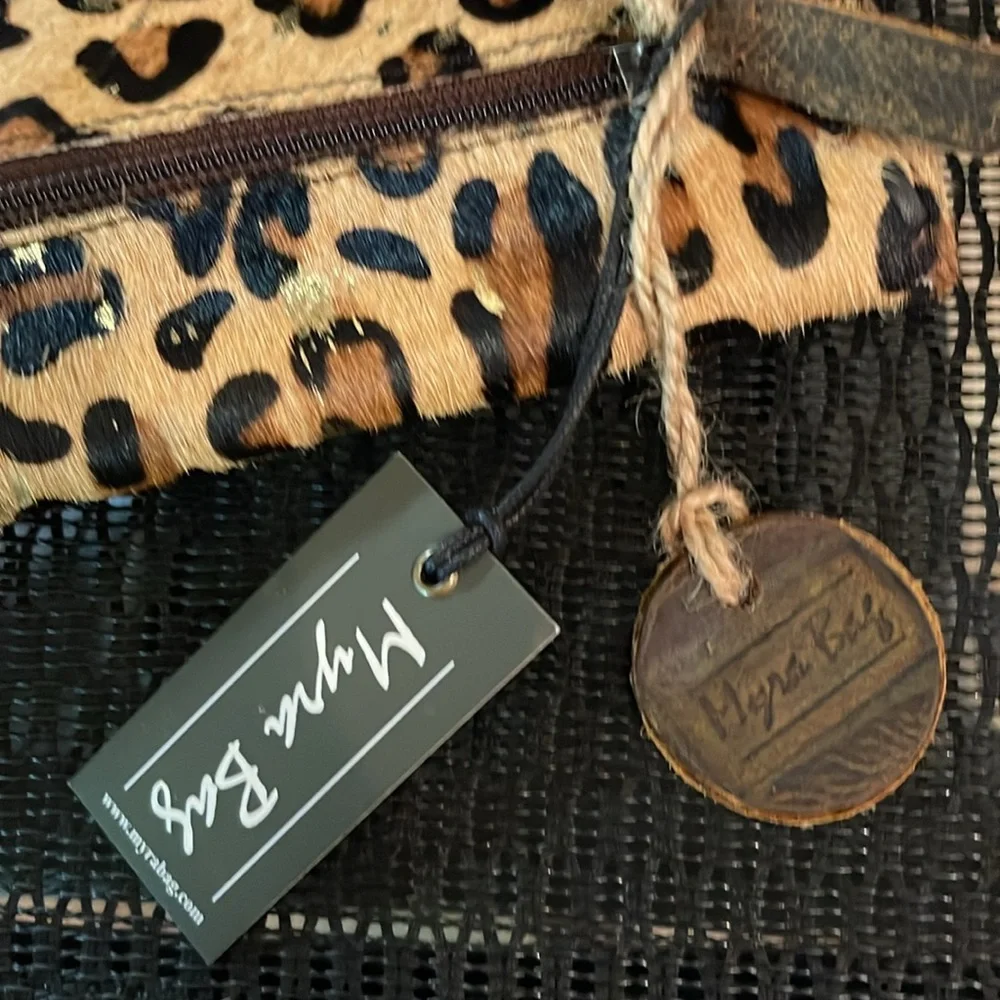 🌟 Myra Bag Golden Confetti Wallet NWT Hair on Hide Leather - Picture 9 of 9